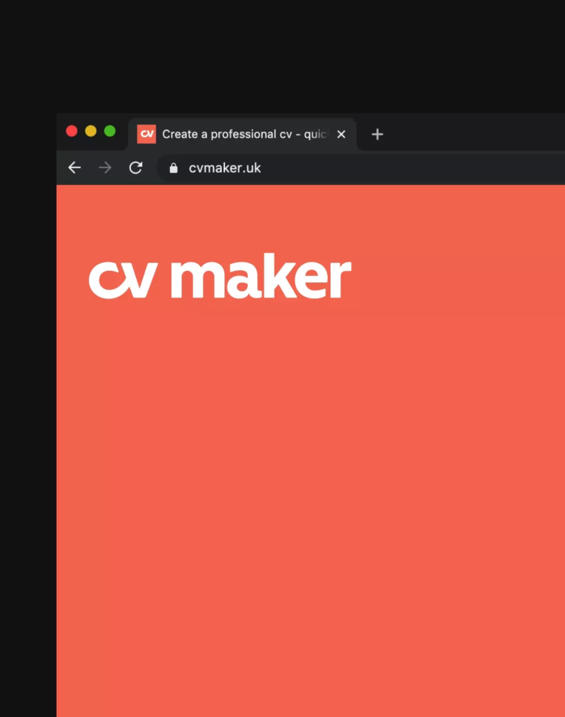 CV Maker website detail