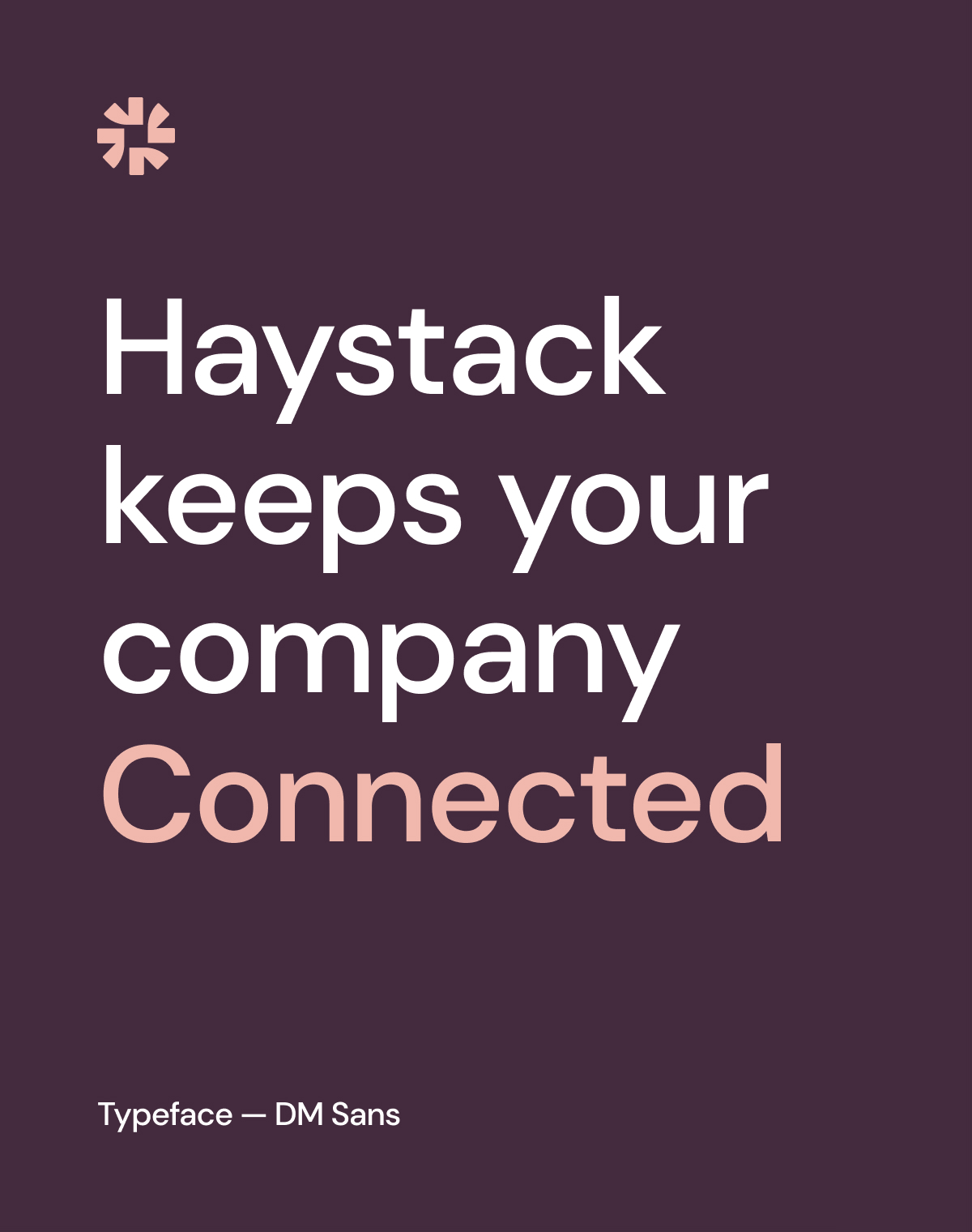 Haystack typeface animation