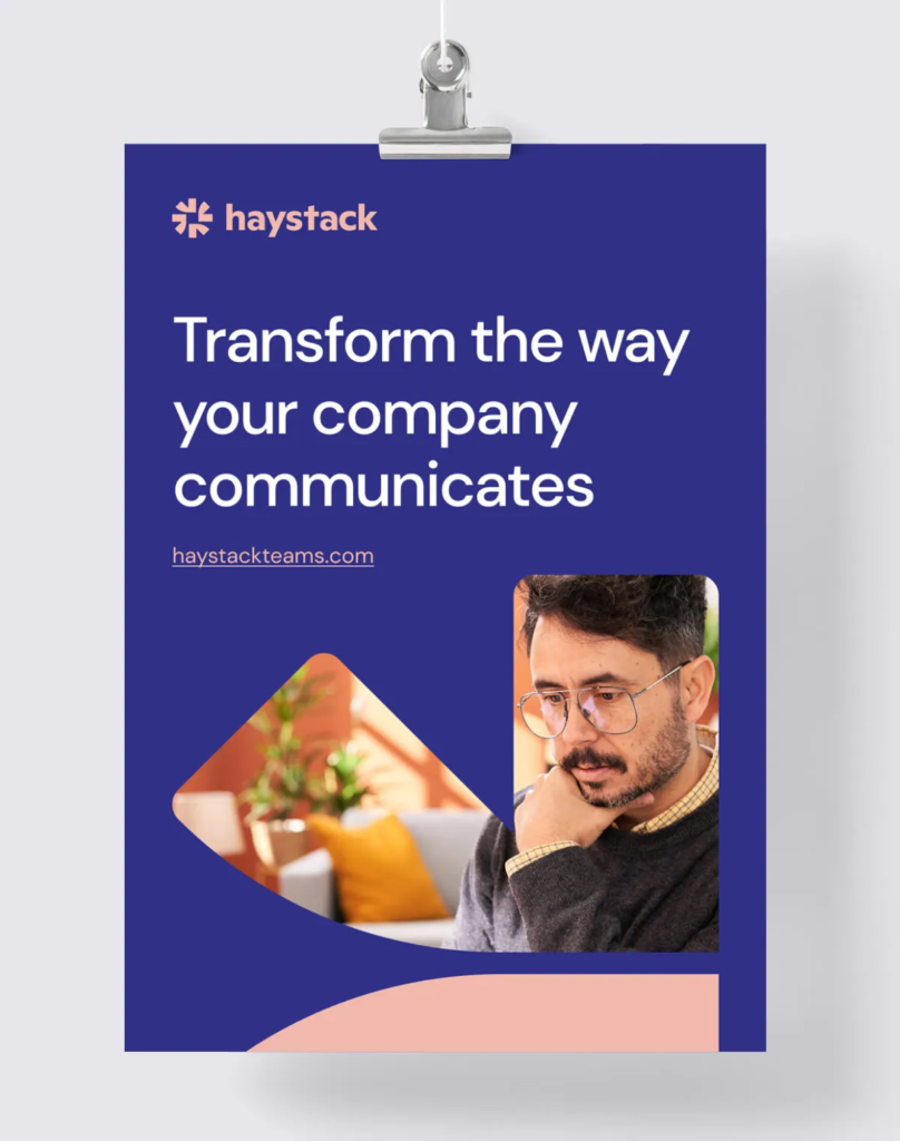 Haystack poster mockup by BB Agency