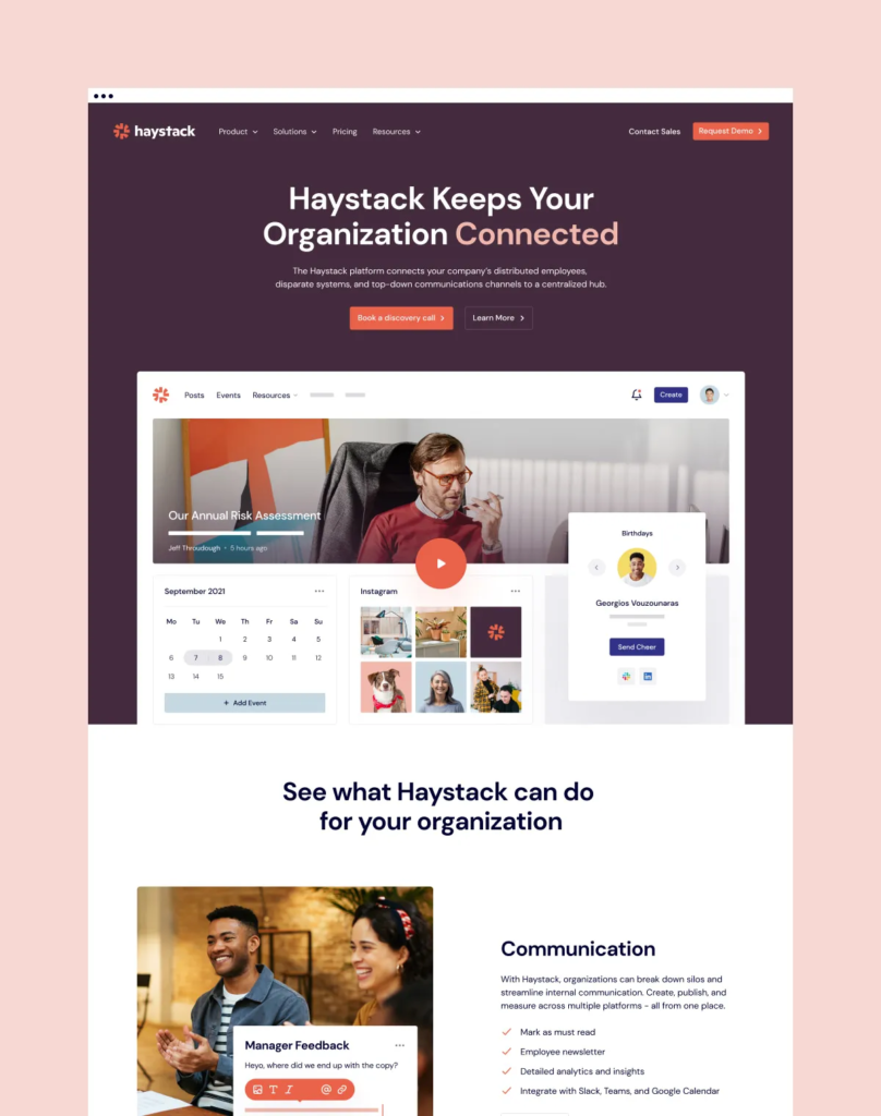 Haystack website