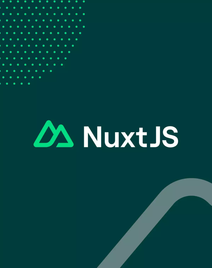 NuxtJS logo on a green background
