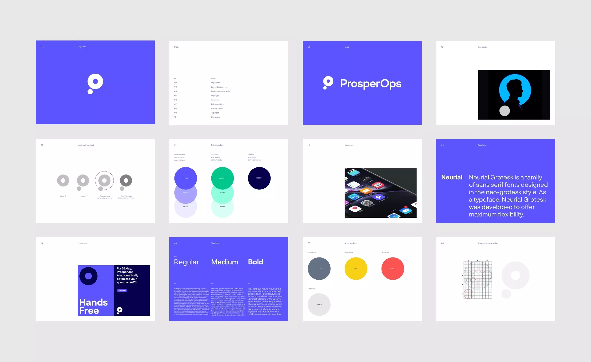 ProsperOps visual identity guidelines by BB Agency