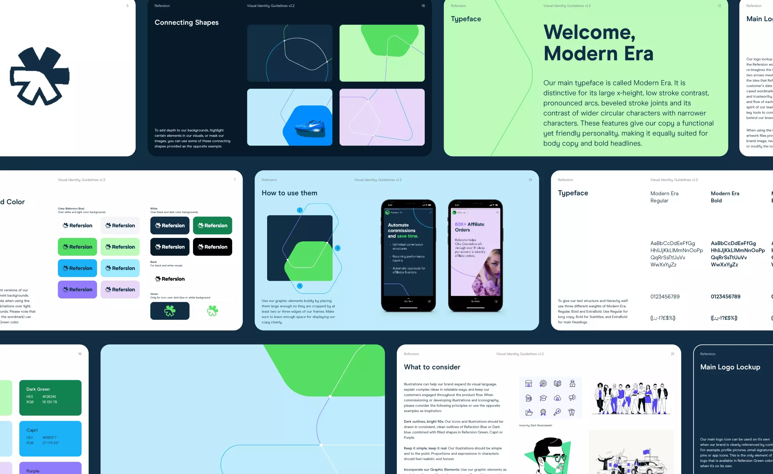 Refersion visual identity guidelines by BB Agency