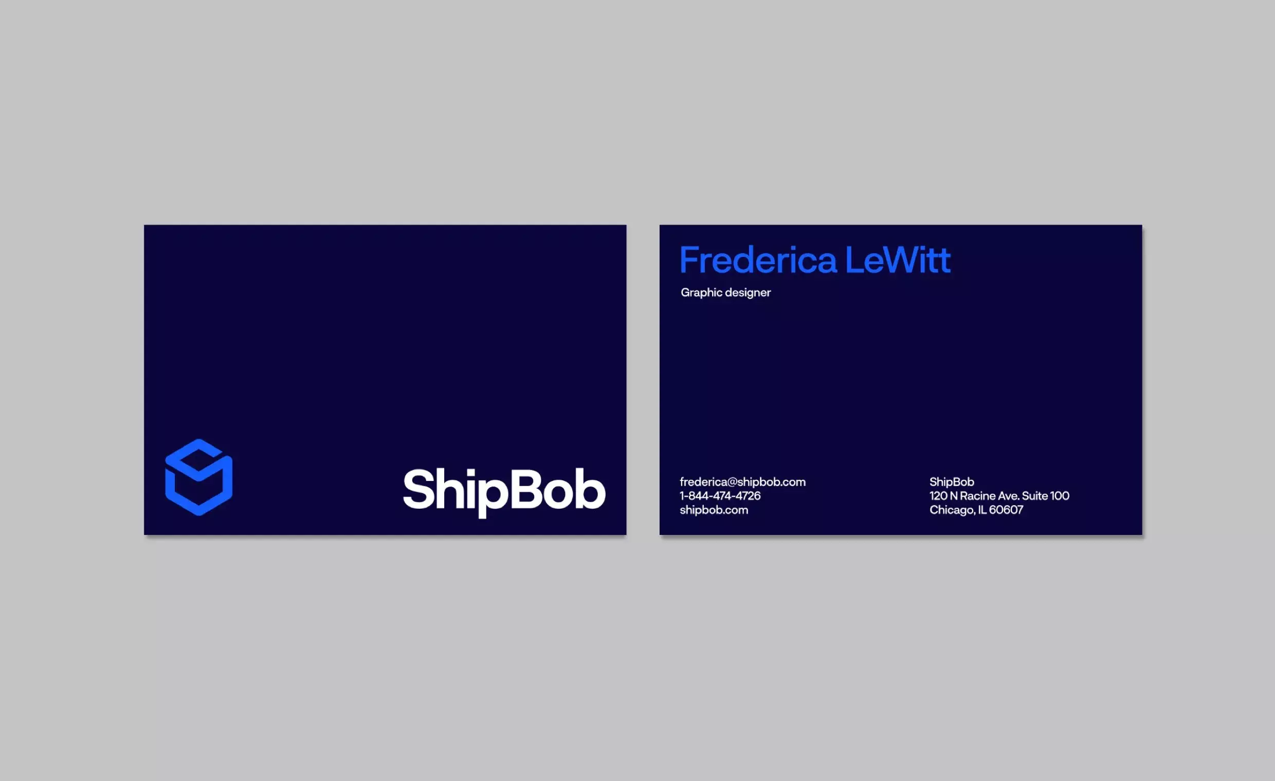Shipbob business card mockup by BB Agency