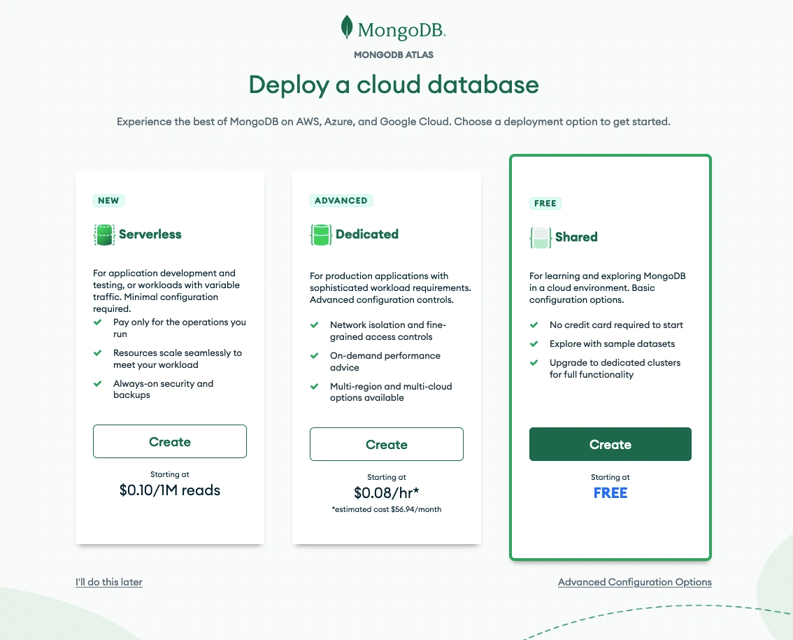 MongoDB Atlas 2