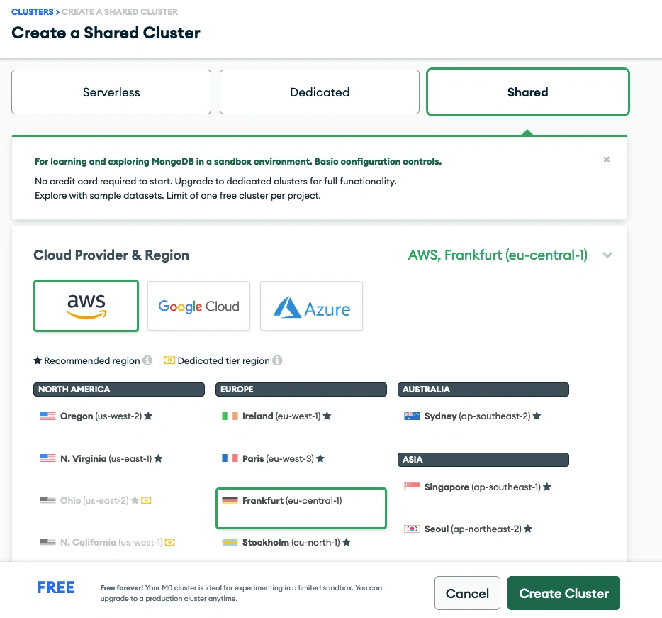 MongoDB Atlas 3