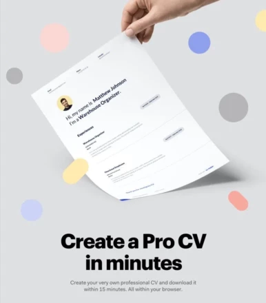 CV Maker website